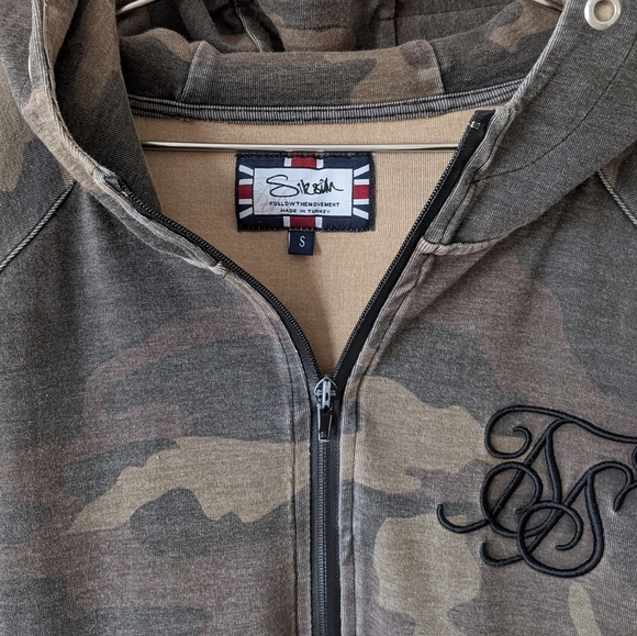 Sik Silk Camouflage Zip Hoodie Bought In The UK - Picture 4 of 5